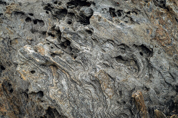 Closeup of abstract rough stone surface texture