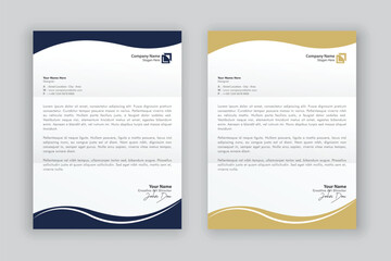 Obraz premium business corporate letterhead design template