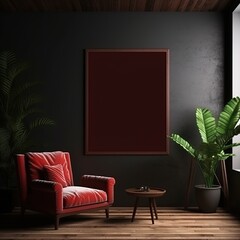 modern living room with sofa