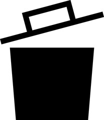 Icon about trash bin
