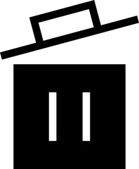 Icon about trash bin
