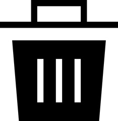 Icon about trash bin
