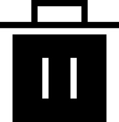 Icon about trash bin
