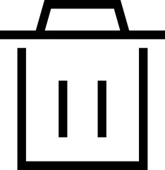 Icon about trash bin
