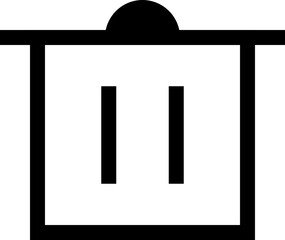 Icon about trash bin
