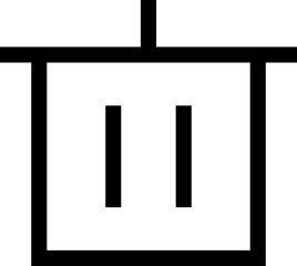 Icon about trash bin
