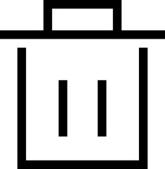 Icon about trash bin
