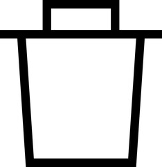 Icon about trash bin
