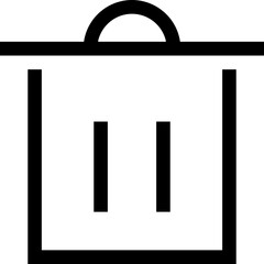 Icon about trash bin
