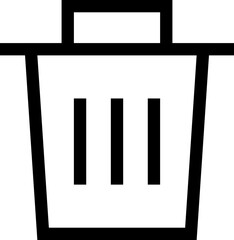 Icon about trash bin
