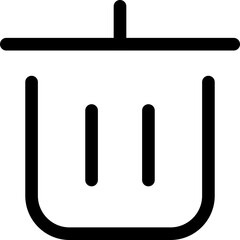 Icon about trash bin
