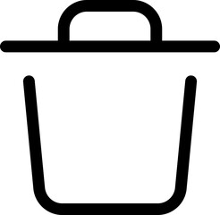 Icon about trash bin
