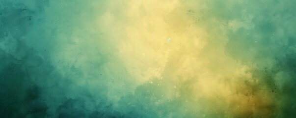 Obraz premium Grainny Green & Yellow gradient texture background.