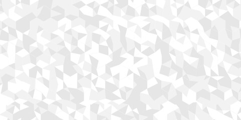 Vector abstract modern geometric seamless technology gray and white light wallpaper background. digital square geometric pattern low Polygon Mosaic triangle, business and corporate background.