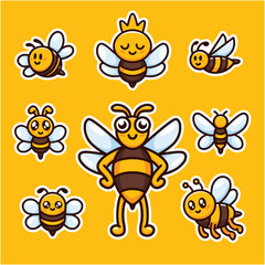 Obraz premium Bee and Honey