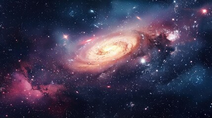 Fototapeta premium Stunning Space and Galaxy Wallpaper Background
