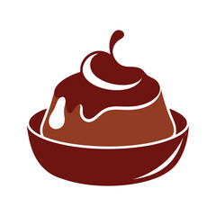 Chocolate cake vector illustration
