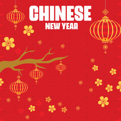 Happy Chinese new year 2024 the dragon zodiac sign with fireworks over city on color background
