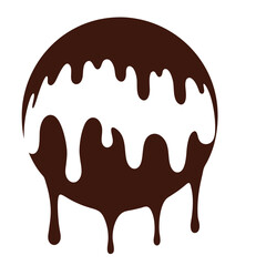 Chocolate cake vector illustration

