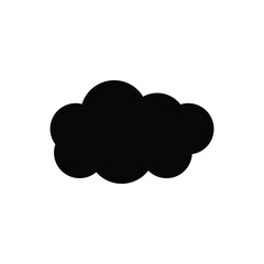 cloud icon with white background vector stock illustration