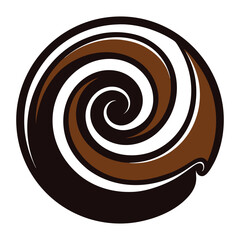 Chocolate cake vector illustration
