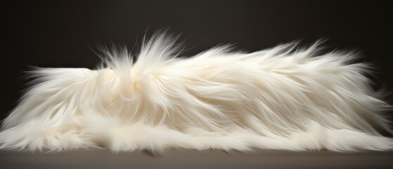 Fototapeta premium Fur Material Structure Background - Generative AI