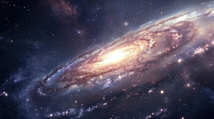 Fototapeta premium Elegant Space and Galaxy Background