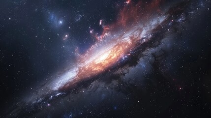 Fototapeta premium Elegant Space and Galaxy Background