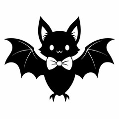 halloween svg,black-coquette-bat-bow-halloween--silhouette-vecto