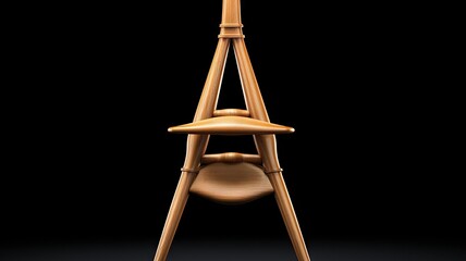 Naklejka premium wooden easel
