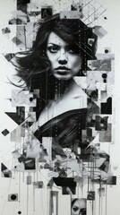 Collage Material Structure Background - Generative AI