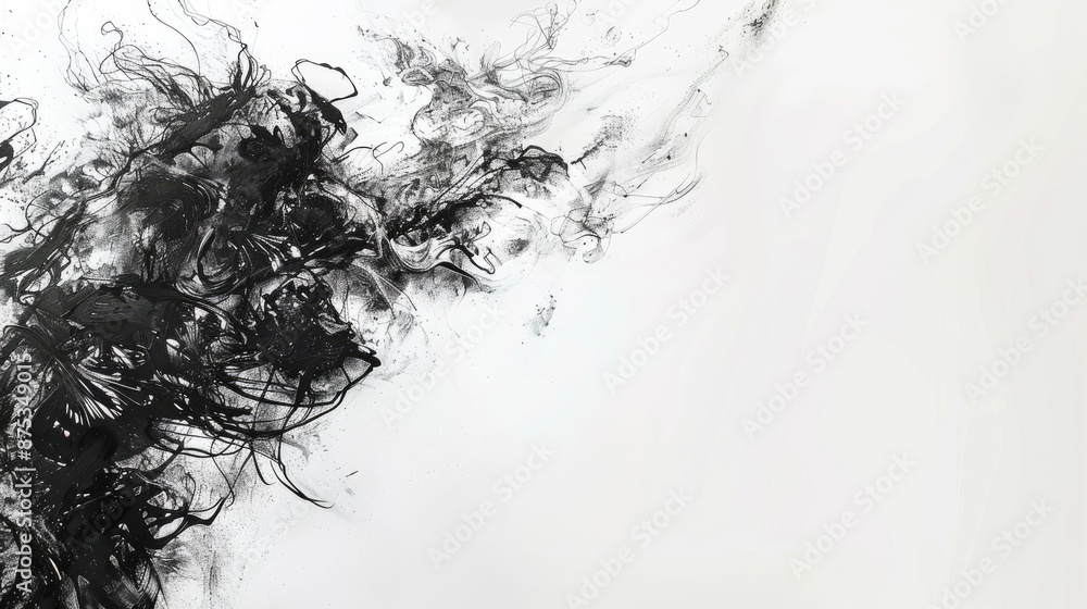 Poster white background with space for text and sketches