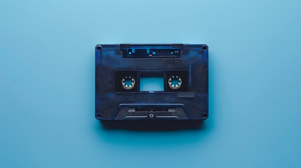 Obraz premium Cassette tapes, isolated background, the medium for recording entertainment from the past.