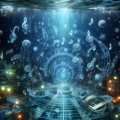 Obraz premium musical abstraction