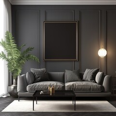 living room interior and  sofa