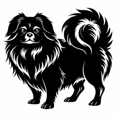 pekingese-dog-silhouette-vector