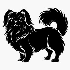 pekingese-dog-silhouette-vector