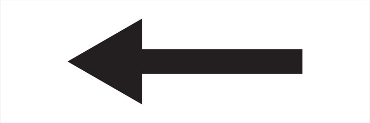 Black arrow icon vector, Long arrows icon . arrow pointing to right way.