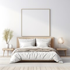 bedroom with white bed