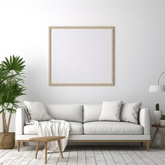 modern living room  with pillows