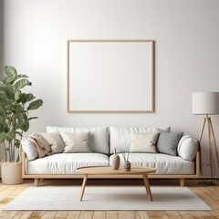 modern living room  with sofa