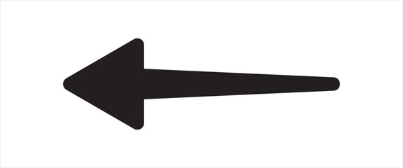 Print Black arrows vector, Long arrows icon set. Right direction and left direction arrow icon, Vector set of trendy long in flat style.