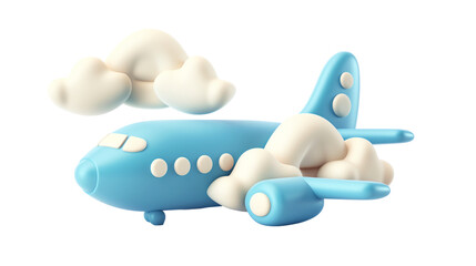 airplane 3d rendering