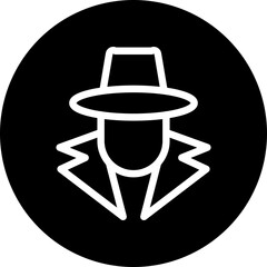 Fraud Vector Line White Circle Black