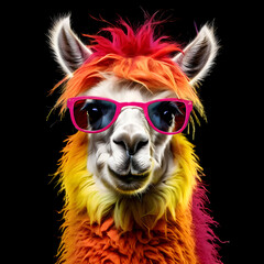 portrait of a llama