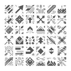 Collection of modern arrow