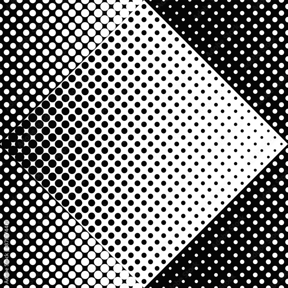 Aufkleber geometrical seamless dot pattern background - abstract vector design