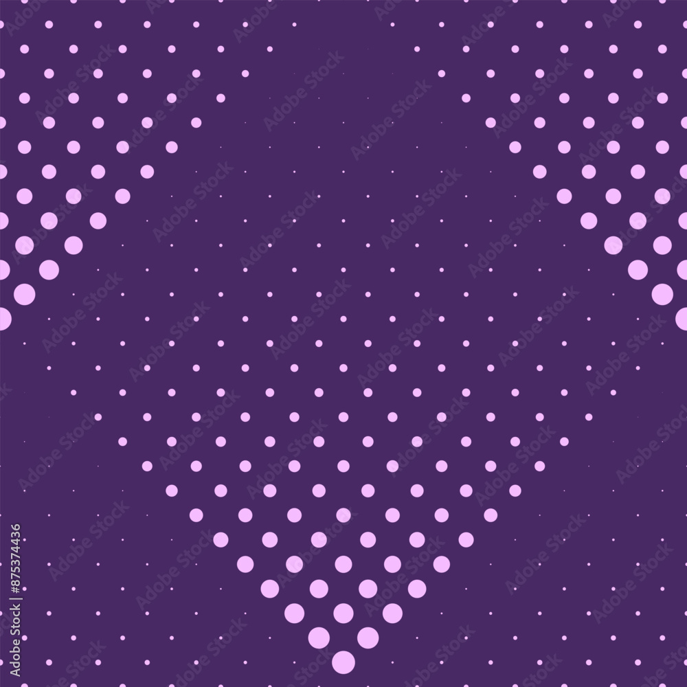 Poster seamless halftone circle pattern wallpaper - abstract vector background with circles