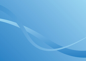 Seamless pattern with wavy background, 2 waves, blue