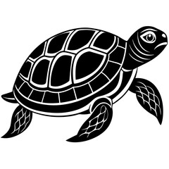 Turtles Vector Silhouette Illustration Design